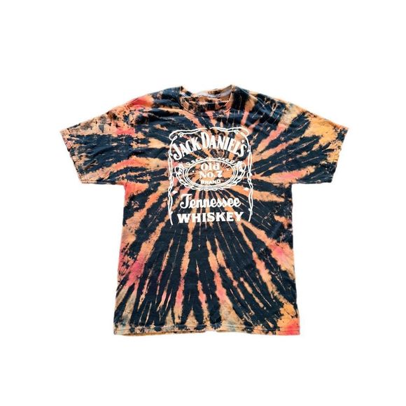 Jack Daniels Tennessee Whiskey Tie-Dye Glow in the Dark Tee - Picture 1 of 3
